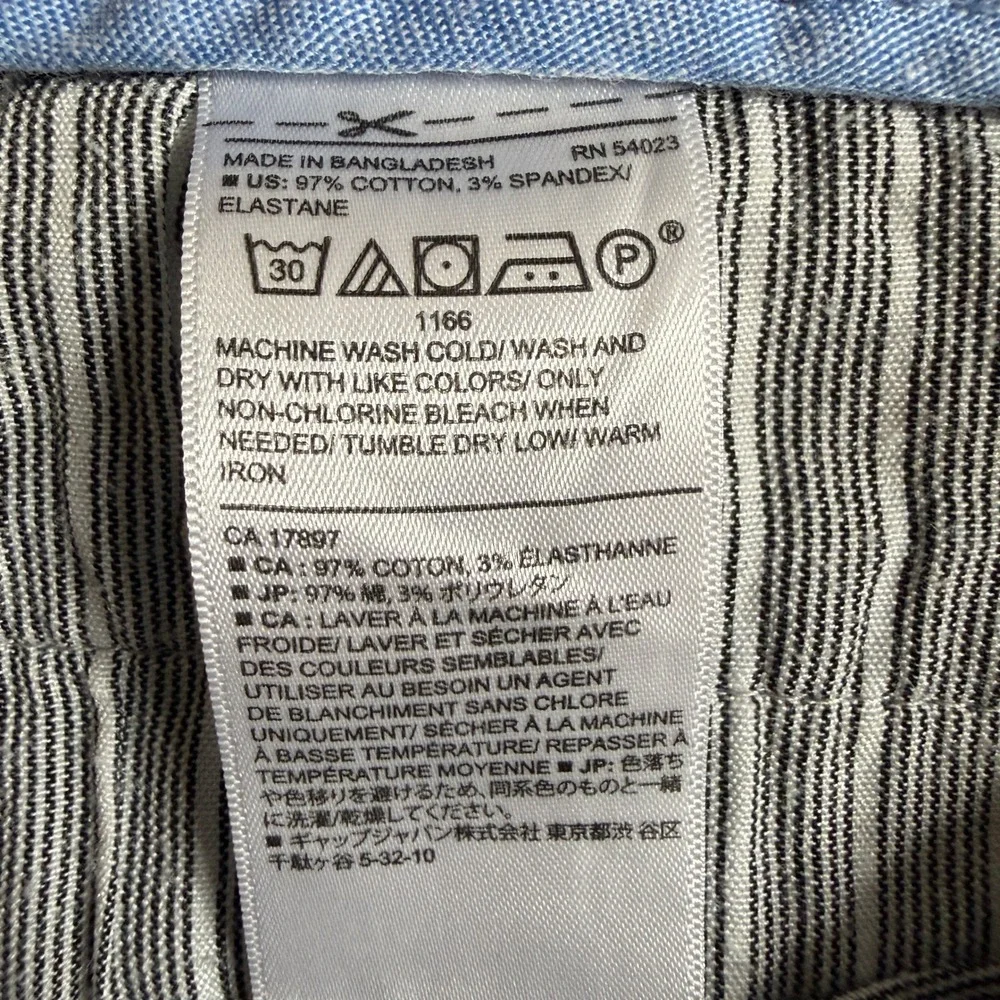 Banana Republic Mason Chino Pants Mens 36x34 Light Blue Stretch Cotton Casual
